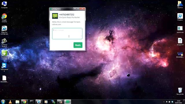 Quick Reply for Pushbullet - Reply to SMS & WhatsApp from your PC - Review смотреть онлайн