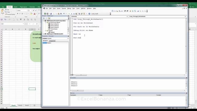 Excel VBA - How to loop through Rows |Cells |Worksheets| Workbooks смотреть онлайн