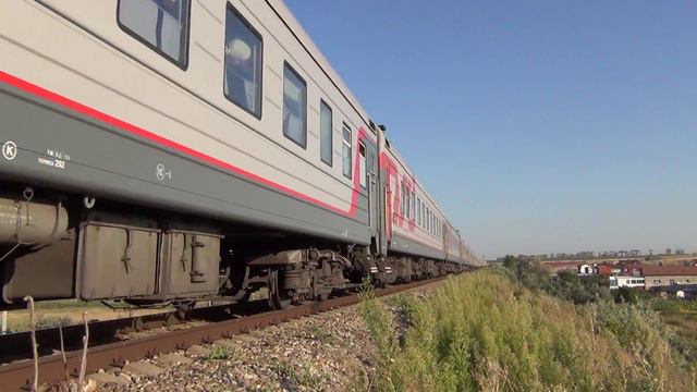 Тепловоз ТЭП70БС-088 с поездом №518 Москва — Анапа смотреть онлайн