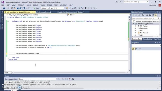 VB.NET Tutorial - How To Add CheckBox Column To DataGridView In VB.NET [ With Source Code ] смотреть онлайн