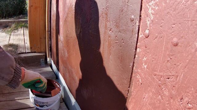 Покрасил каркасный гараж резиновой краской смотреть онлайн