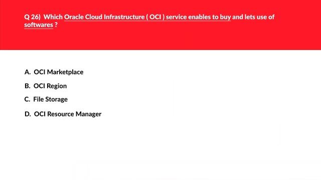 1Z0-1085-23 OCI 2023 Foundations Associate Practice Questions : Part 3 смотреть онлайн