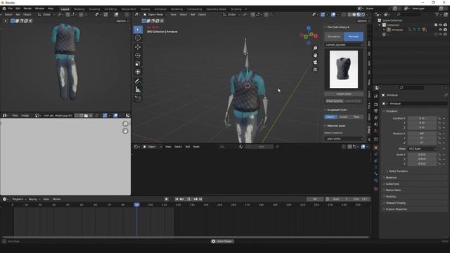 new stylized and cartoon clothes for blender cloth library addon смотреть онлайн