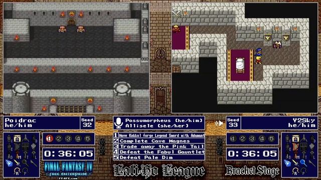 FF4 Free Enterprise LaliHo League Brackets Opening Round - Poidrac vs Y2Sky Game 1 [4/27/21] смотреть онлайн