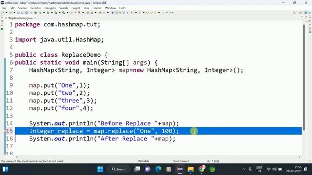 Replace method in HashMap java || Shyam Sundar смотреть онлайн