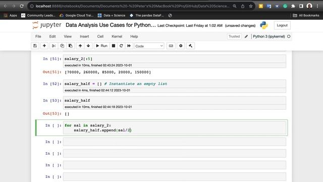 Data Analysis Use Case for a Python List. смотреть онлайн