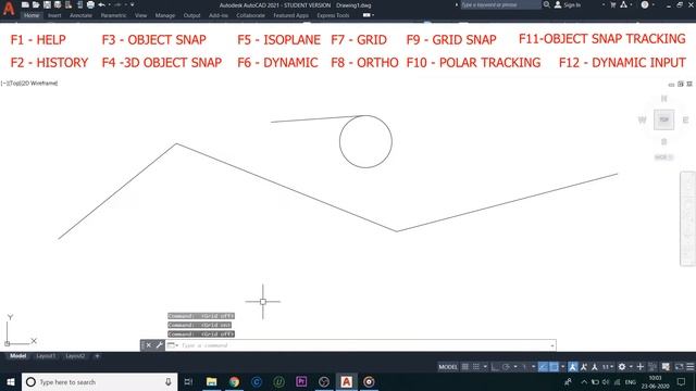 Autocad 2021 - Tutorial for beginners | Part 4 | Autocad 2021 Full tutorial | F1 to F12 смотреть онлайн