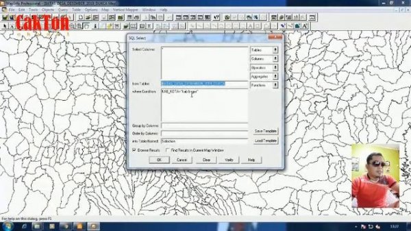 Tutorial SQL Select, Split Table, Map Data Files, Query di MapInfo