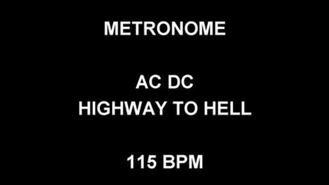 METRONOME 115 BPM AC DC HIGHWAY TO HELL смотреть онлайн