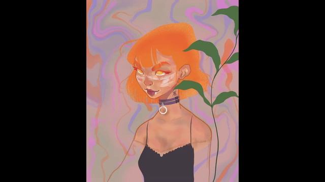 Drawing cute red haired witch girl with iPad Pro and Procreate speed paint | Relaxing art time laps смотреть онлайн