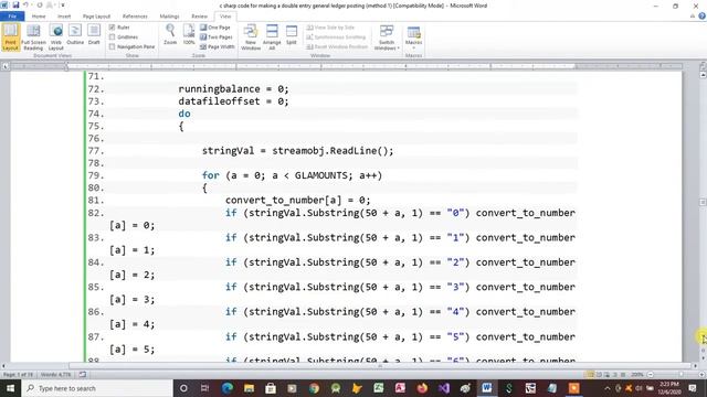 C Sharp Code for Making a Double Entry General Ledger Posting (Method 1) смотреть онлайн