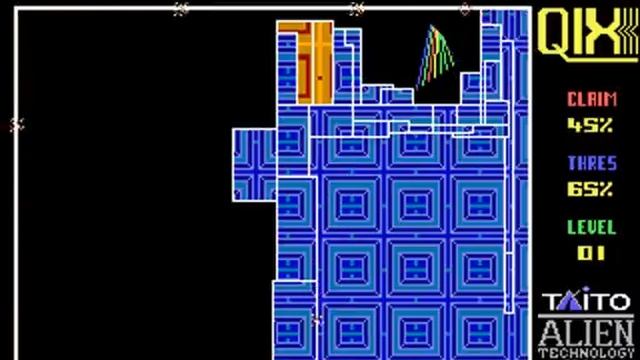 DOS Game: QIX смотреть онлайн