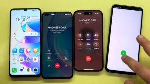 iPhone 14Pro Vs Honor 50 Lite Incoming Call / Outgoing Call Xiaomi Redmi Note 11S & Honor X7a