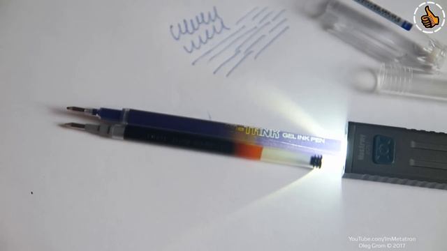 ErichKrause G-TANK - Реальное количество геля в ручке. смотреть онлайн