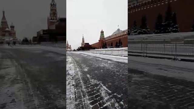 Красная Площадь зимой 2021 глазами бегуна. red square in winter 2021 as the runner sees смотреть онлайн