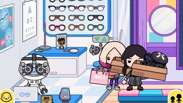 ALL BLACK and PINK ITEMS in Toca Boca about Wednesday Addams ? Toca Life World Collection смотреть онлайн