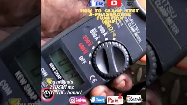 Clamp meter for ampere checking.. 3-phase motor function смотреть онлайн