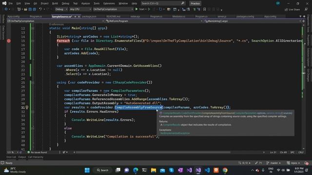 How to Dynamically Generate DLL in C# .NET? смотреть онлайн