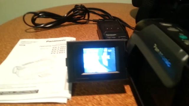 Panasonic palmcorder PV-L501 VHS camcorder смотреть онлайн
