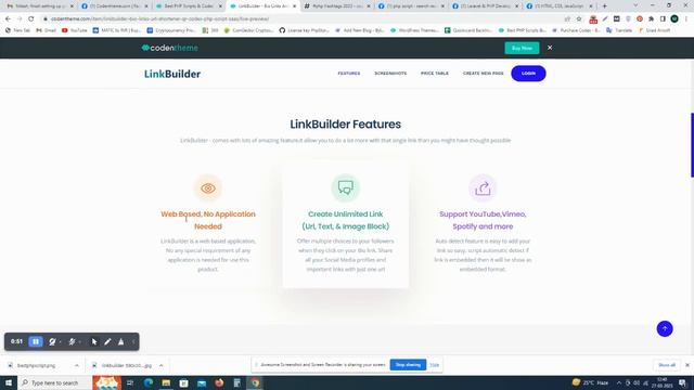 LinkBuilder Bio Links And URL Shortener Platform SAAS Php Script Live Preview смотреть онлайн