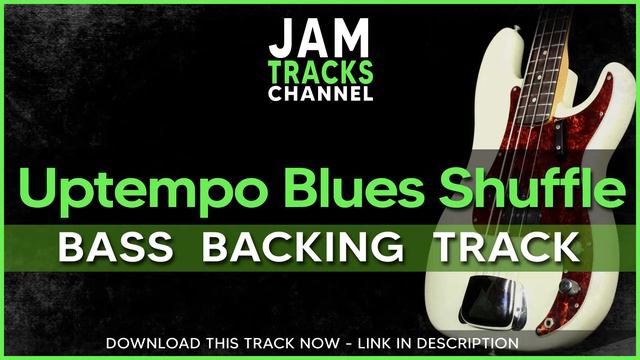 Bass Backing Track : Uptempo Blues Shuffle in A смотреть онлайн