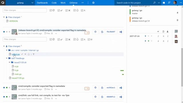 Comparing and analyzing branches with GitSense смотреть онлайн