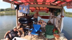 Сплав на плоту по реке Ока август 2022