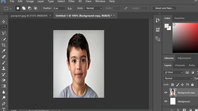 2 minutes trick|photoshop studio works|passport size photo|Thinks and tips смотреть онлайн