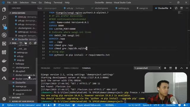 Deploying Dockerized Django app to Azure смотреть онлайн