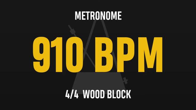 910 BPM 4/4 - Best Metronome (Sound : Wood block) смотреть онлайн