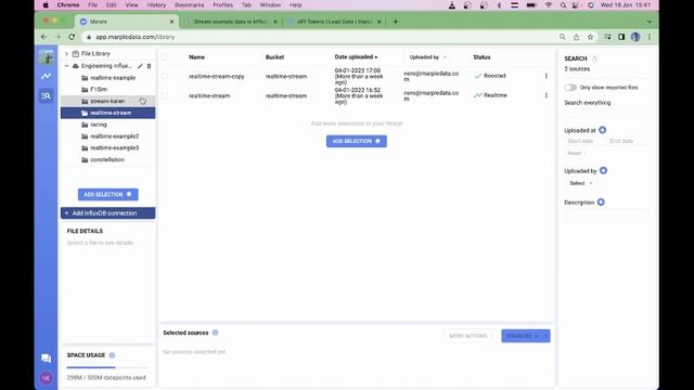 Realtime data from InfluxDB in Marple смотреть онлайн