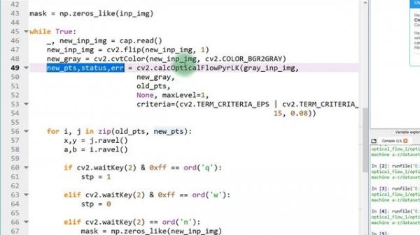 openCV project | Draw in Air | full code | [github] | optical flow lukas | python