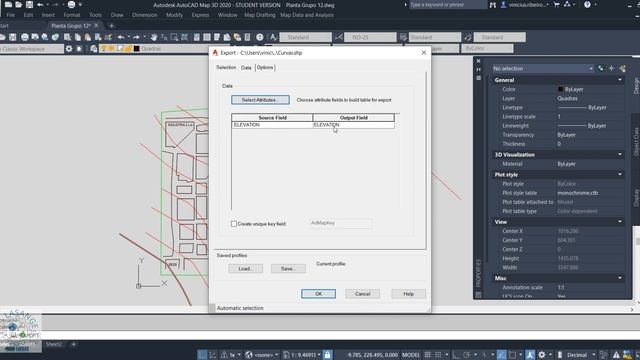 1 - Conversão De DWG Para SHP Em AutoCAD Map