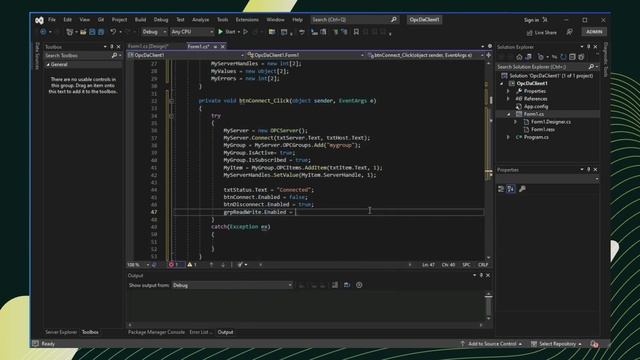 Tutorial: OPC DA Client - C# WinForm смотреть онлайн