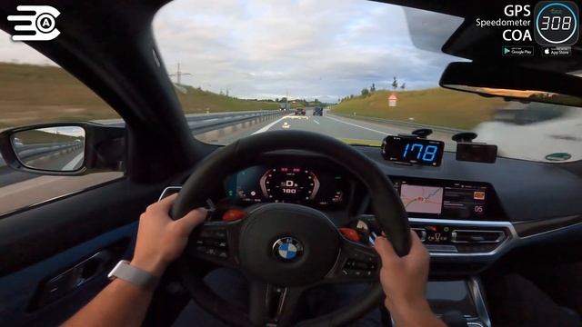 BMW M3 (G80) Competition | TOP SPEED & 100-200 km/h on Autobahn✔ смотреть онлайн