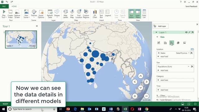 How to Create 3D Map Chart in Excel смотреть онлайн