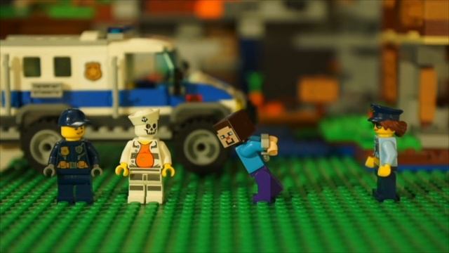 ЛЕГО ТЮРЬМА и Борька - LEGO НУБик Голова КУБИК - Майнкрафт смотреть онлайн
