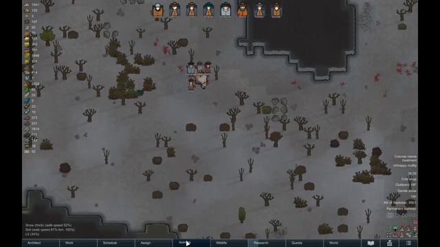 Finishing the wall ------ RimWorld Vanilla ------- Third RimWorld Playthrough Ep.10 смотреть онлайн