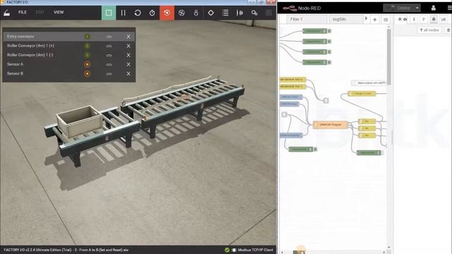 #113 Nodered & FactoryIO operation смотреть онлайн