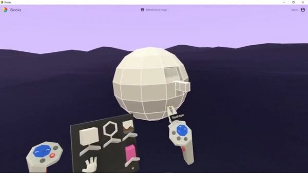 Google Blocks VR tools