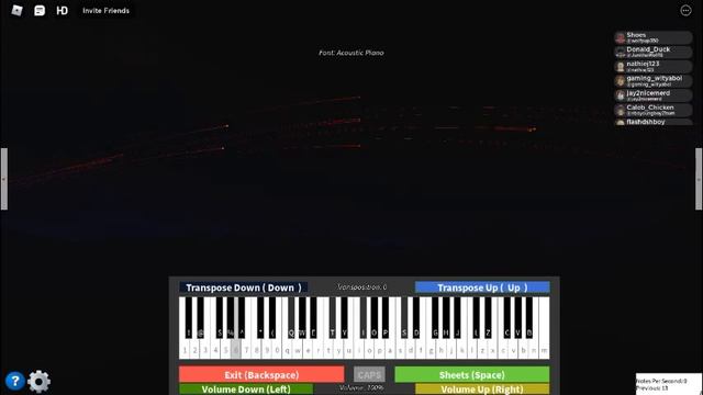 Fallen down Roblox piano sheet in description смотреть онлайн