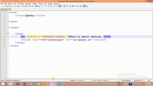 4 testing jQuery смотреть онлайн