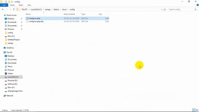 DVWA System error config file not found part 2 смотреть онлайн