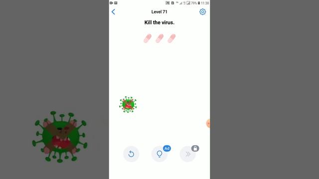 Easy Game level 71 kill the virus. смотреть онлайн