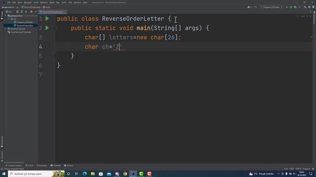 Printing reverse order alphabet using arrays in JAVA смотреть онлайн