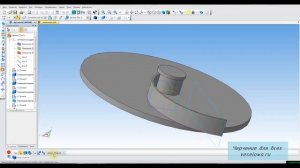 Видеоуроки Компас 25. Модель крыльчатки
