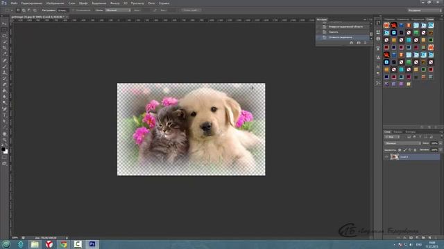 Растушевка в фотошопе смотреть онлайн