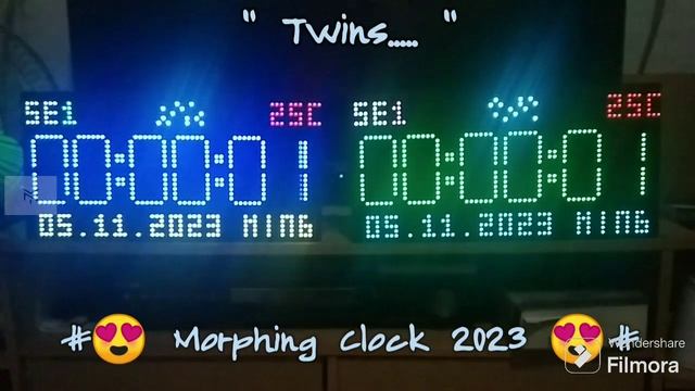 Morphing Clock ESP8266 Panel P5 HUB75 смотреть онлайн
