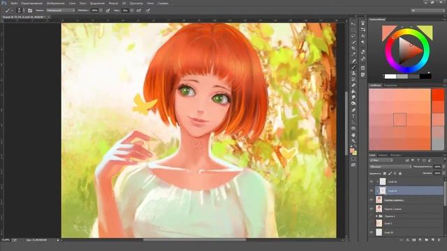 Speedpaint portrait. Butterflies (Original character) смотреть онлайн