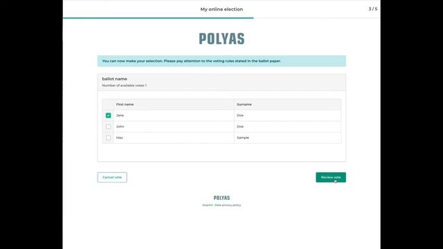 Cast a vote in an online election - English Tutorial смотреть онлайн